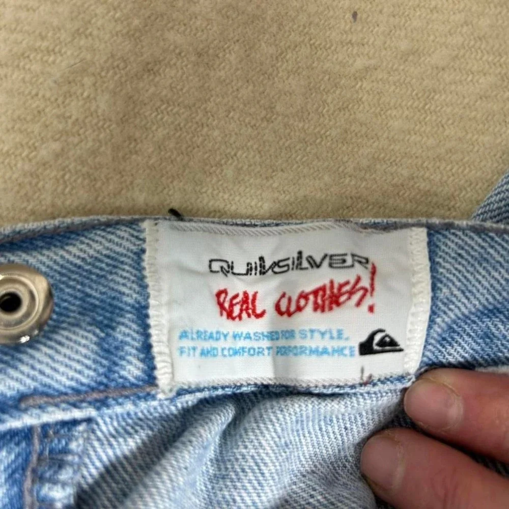 Vintage Y2K Quicksilver Men's‎ Distressed Jeans Size 34x34